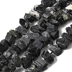 Натуральный черный турмалин бисер нитей&nbsp;G-I283-F12