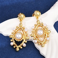 Латунь серьги&nbsp;KK-U058-63B-G