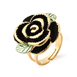 304 Edelstahl Emaille Fingerringe für Damen&nbsp;RJEW-G373-01G-01