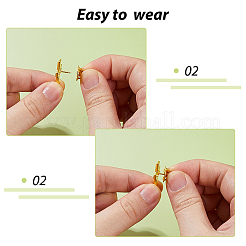 24 шт. 2-цветные броши-булавки в виде звезды/креста из сплава AJEW-FH0006-08