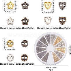 240 stücke 12 arten legierung taste&nbsp;FIND-FG0001-42