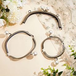 3 шт. 3 стильных железных ручки-рамки для кошелька с замком-поцелуем FIND-PH0008-02