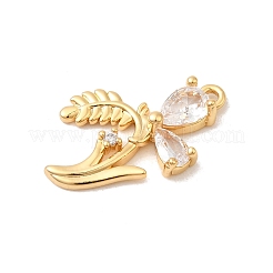 Латунные микро проложить кубического циркония подвески&nbsp;KK-P340-37G