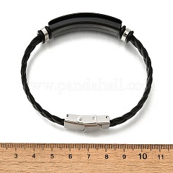 Искусственная кожа шнур плетеные браслеты BJEW-B126-01B