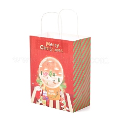 Sacs en papier kraft à thème de noël&nbsp;ABAG-H104-D03