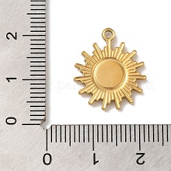 Placcatura ionica (ip) ciondoli in acciaio inossidabile 304&nbsp;STAS-C110-07G