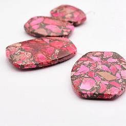 Собранные золотые линии и нитки из бисера императорской яшмы&nbsp;G-P297-Q06