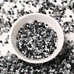 Непрозрачные и прозрачные внутри цветные стеклянные бусины&nbsp;SEED-F004-02C