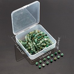 Естественный зеленый авантюрин бисер нитей G-AR0002-10