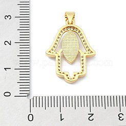 Латунные микропаве прозрачные подвески с фианитом&nbsp;KK-A221-07G