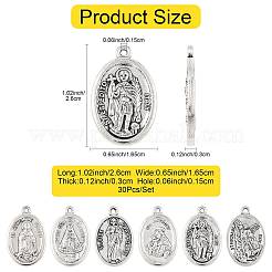 30 pz 6 stili di ciondoli in lega in stile tibetano religioso&nbsp;FIND-FS0005-01
