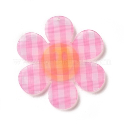 Акриловые большие подвески в клетку тартан&nbsp;LS-OACR-B008-B02