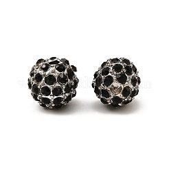 Бусины из сплава и страза&nbsp;RB-A034-10mm-A02B