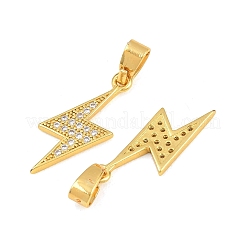 Молния латунь микропаве из кубического циркония подвески&nbsp;KK-K109-26G