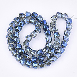 Perlas de vidrio galvanizadas&nbsp;EGLA-T016-01-B01