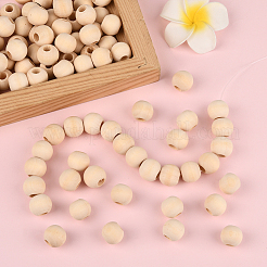 Натуральные незаконченные деревянные бусины&nbsp;WOOD-PA0001-16C