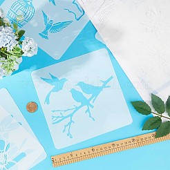 2 ensemble de 2 modèles de pochoirs de peinture à dessin creux en plastique pour animaux de compagnie&nbsp;DIY-GF0007-27