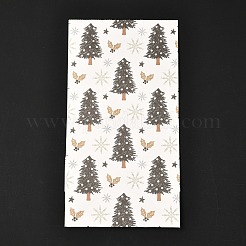 Рождественские тематические прямоугольные бумажные пакеты&nbsp;LS-CARB-G006-01K