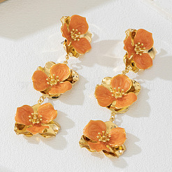 Серьги-гвоздики из сплава и эмали&nbsp;FS-WGD7C05-01