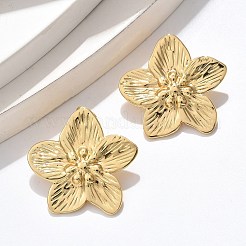 Серьги-гвоздики из нержавеющей стали 304 для женщин EJEW-U047-28G