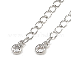 Латунные микрокристаллы кубического циркония с цепочкой KK-H480-59P