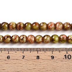 Выпечка окрашенные стеклянные бусины пряди DGLA-N003-6mm-B11