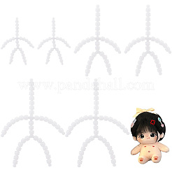 6 Stück 3 Stil Kunststoff-Actionfigur bewegliches Skelett&nbsp;DOLL-PH0001-16