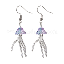 Серьги-подвески из нержавеющей стали 304 в форме медузы&nbsp;EJEW-JE06798-01