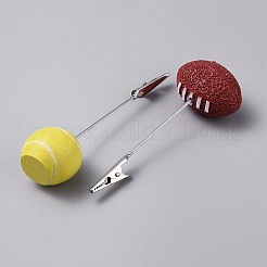 Namenskartenhalter aus Kunstharz mit Sportball&nbsp;AJEW-WH0473-70