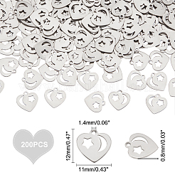 200 шт. подвески из нержавеющей стали 304&nbsp;STAS-UN0029-73