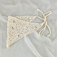 3шт. 3-х цветный полиэстеровый трикотажный треугольный платок&nbsp;AJEW-CY0001-87