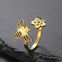 Кольца-манжеты из нержавеющей стали 304 для женщин&nbsp;LS-RJEW-K302-03G