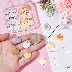 30 шт. подвески из нержавеющей стали 304 двух цветов STAS-ME0002-02