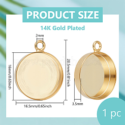 1 шт. 925 плоских круглых подвески из стерлингового серебра с оправой в виде кабошона STER-BC0003-40G