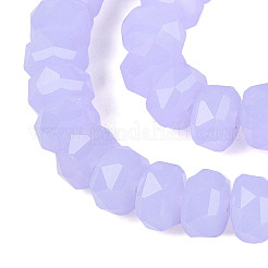 Chapelets de perles en verre imitation jade&nbsp;GLAA-Q114-01A-C03