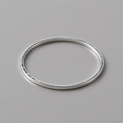 真鍮製フレームコネクター  丸いリング  銀  20x0.5mm  内径：18.5mm&nbsp;KK-WH0047-59D-S
