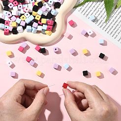 200 шт. Непрозрачные акриловые бусины&nbsp;FIND-SP0004-85