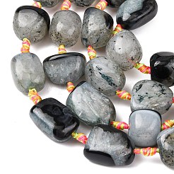 Природный агат бисер нитей&nbsp;G-F825-G01-01C