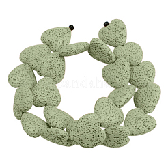 Окрашенные бусины из натурального камня лавы G917-7