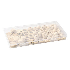 120 шт. 10 стиля необработанных деревянных бусин WOOD-FS0002-37