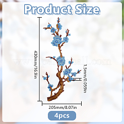 Нашивки на одежду из полиэстера&nbsp;PATC-WH0021-035A