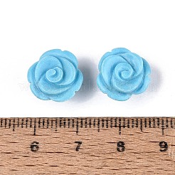 Cuentas talladas de turquesa sintética&nbsp;G-Q601-40B