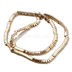 Нити синтетических немагнитных гематитовых бусин с 2 отверстием G-L613-A01-01H