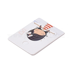 Scheda display per orecchini di carta rettangolare con foro per appenderla&nbsp;CDIS-C004-01B