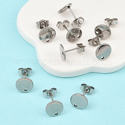 Фурнитура для сережек-гвоздиков из нержавеющей стали марки 304&nbsp;X-STAS-R063-35