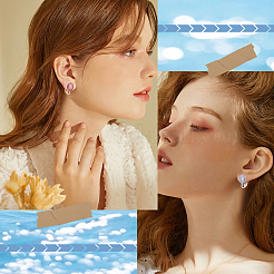 20 шт. латунная клипса для сережек KK-SC0005-44