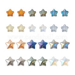 210шт 12 стиля гальванических стеклянных бусин EGLA-SW0001-03