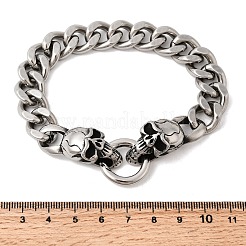 Браслеты из кубинских цепей из нержавеющей стали 304 для унисекс&nbsp;BJEW-A092-06B-P