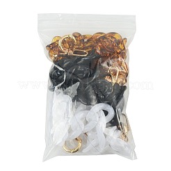 3 Stück Acryl-Verbindungstaschen-Verlängerungsketten&nbsp;HJEW-FS00091-02