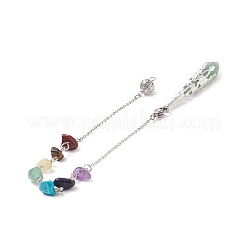 Смешанные маятники для дремоты с острыми углами из натуральных драгоценных камней PALLOY-JF01992